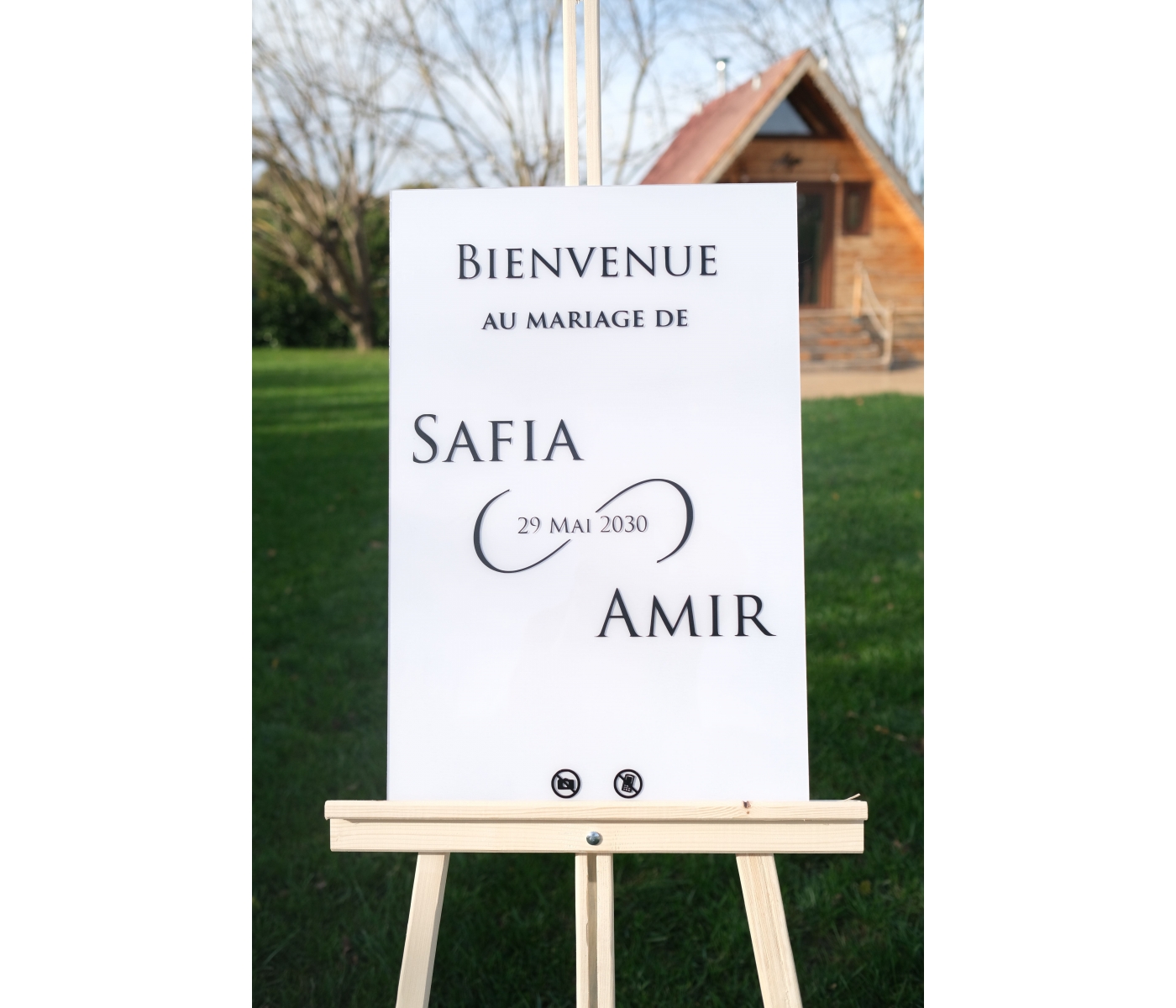 Panneau de bienvenue mariage 3