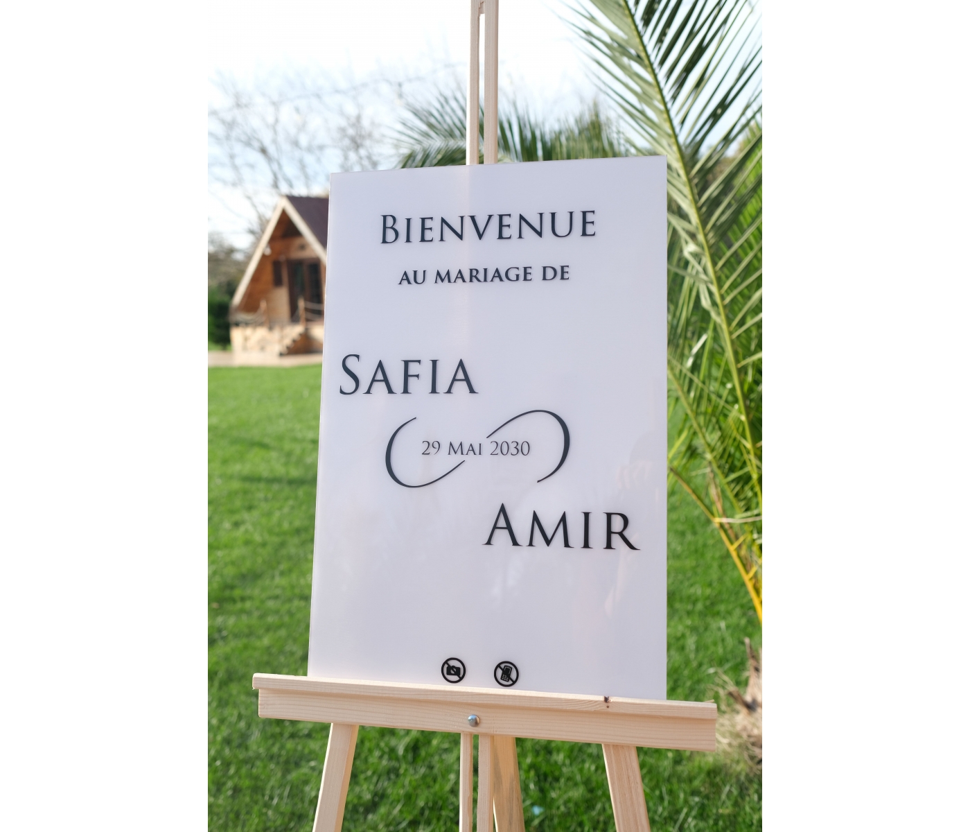 Panneau de bienvenue mariage 1