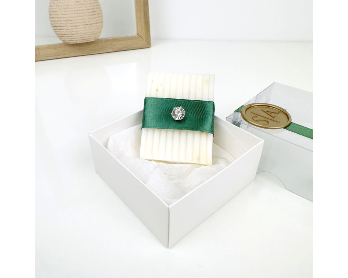 Cadeau invité savon avec strass