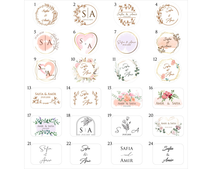 étiquette stickers