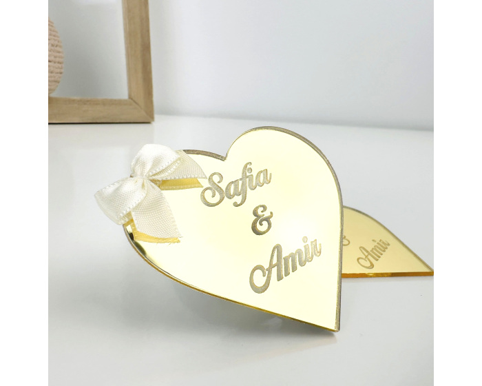 Cadeau invité magnet cœur