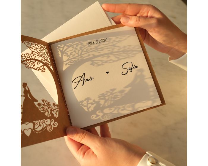 carte d'invitation mariage champêtre