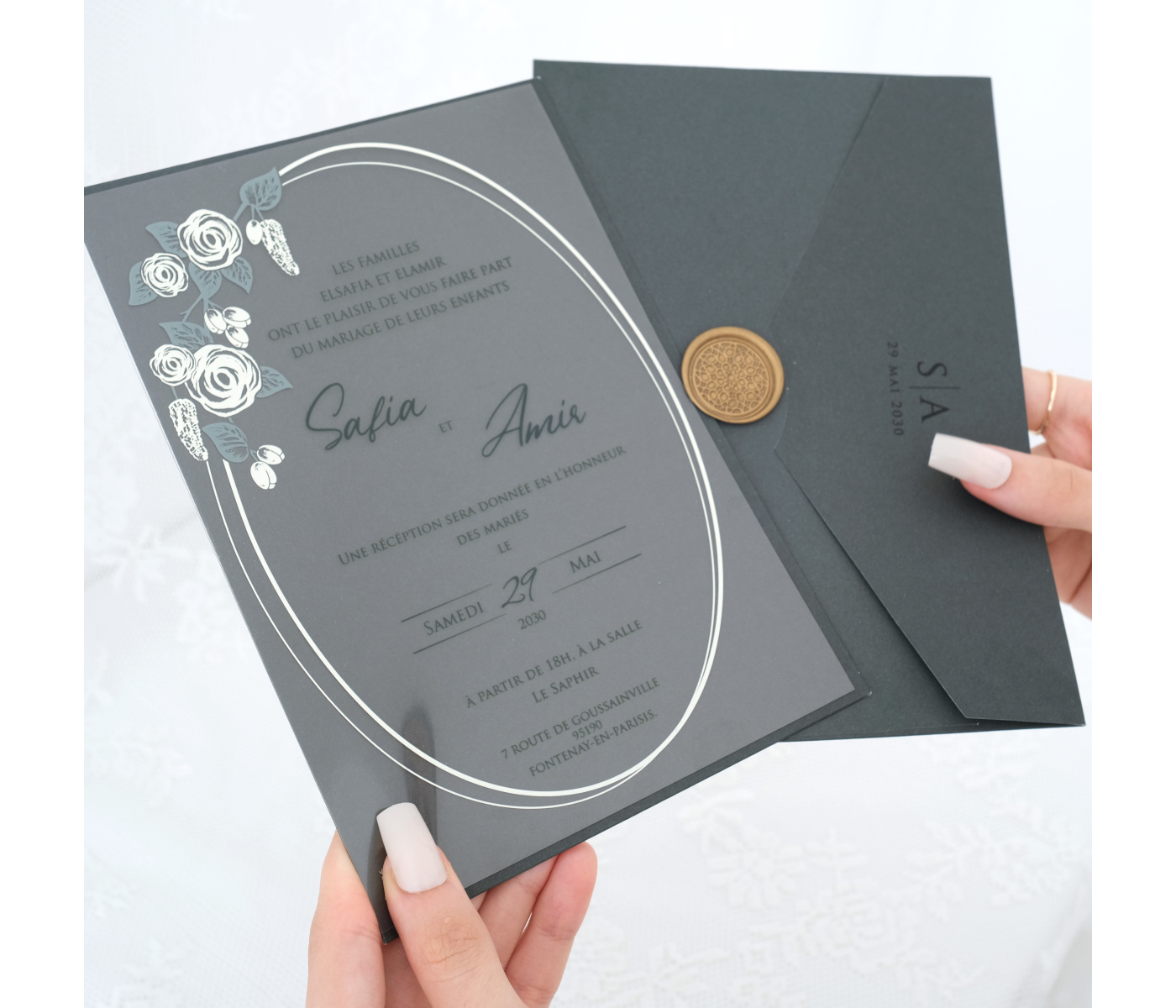 Faire part mariage transparent Faire part mariage transparent