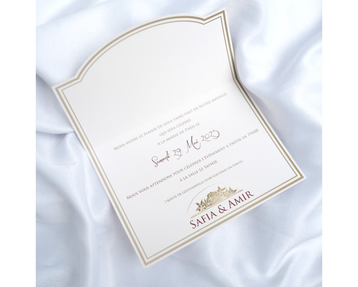 faire part invitation cadrée