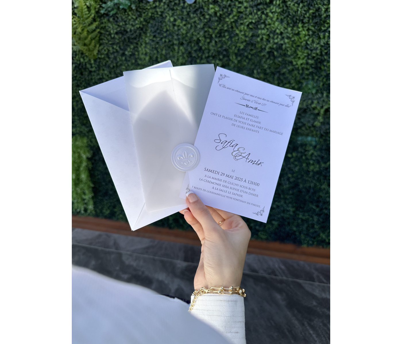Faire Part Invitation Transparente