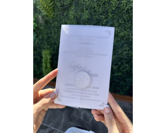 Faire Part Invitation Transparente