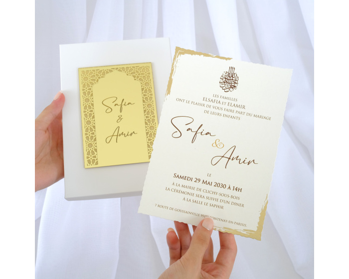 Carte mariage orientale