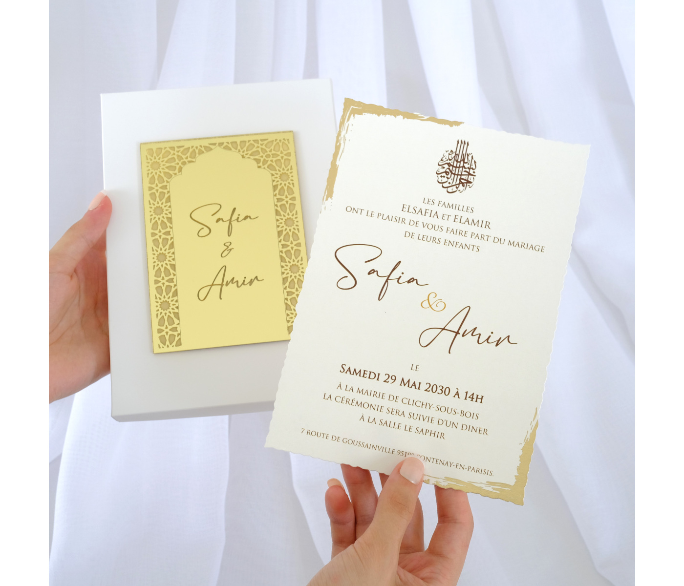 Carte mariage orientale