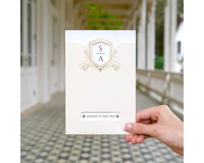 faire part mariage chic