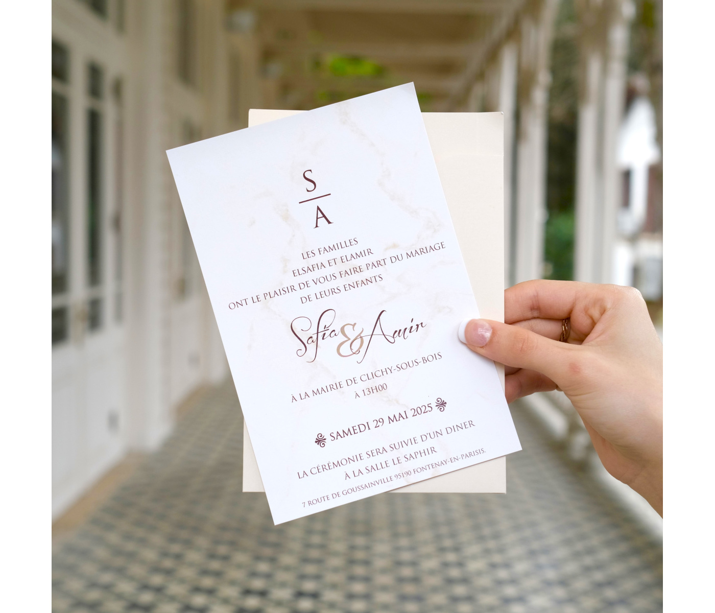 faire part carte printemps