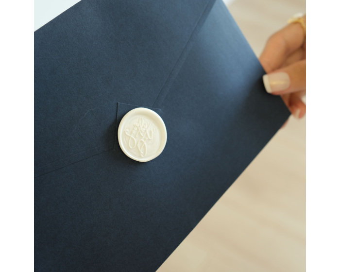 Enveloppe bleu mariage