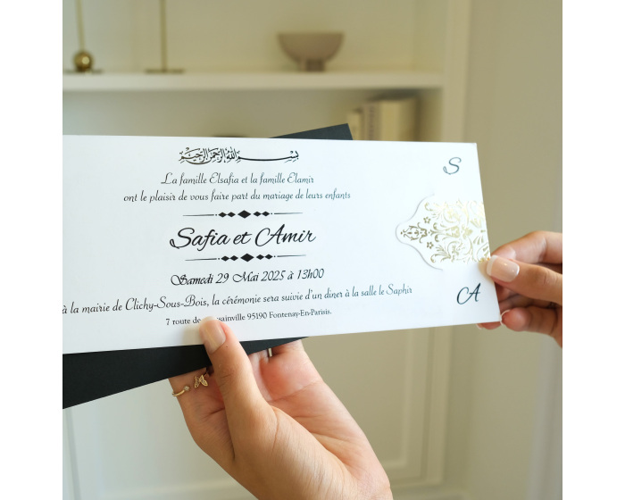faire part enveloppe noire