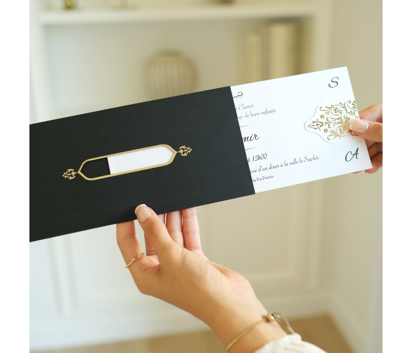 faire part enveloppe noire