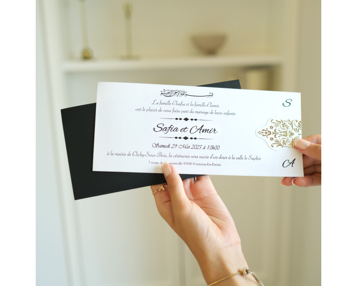 faire part enveloppe noire