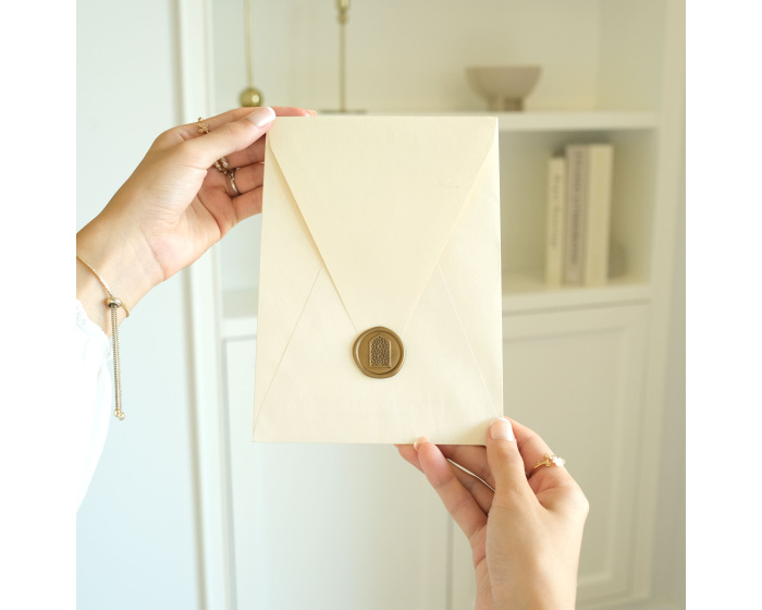 Enveloppe mariage sceau de cire