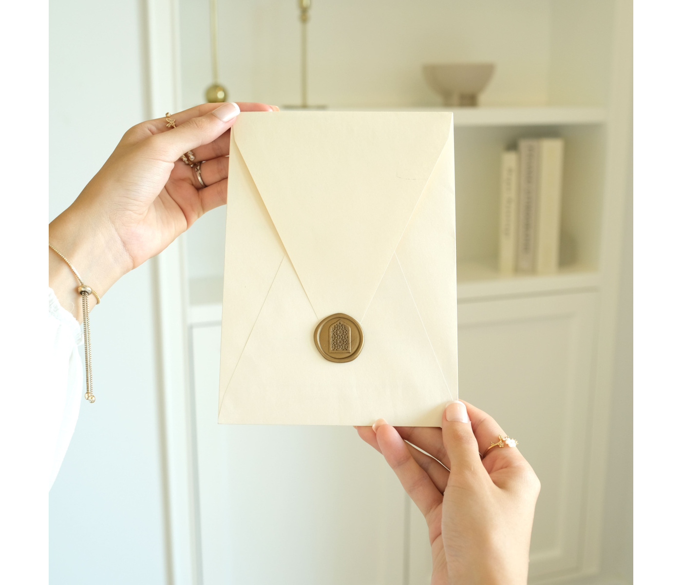 Enveloppe mariage sceau de cire