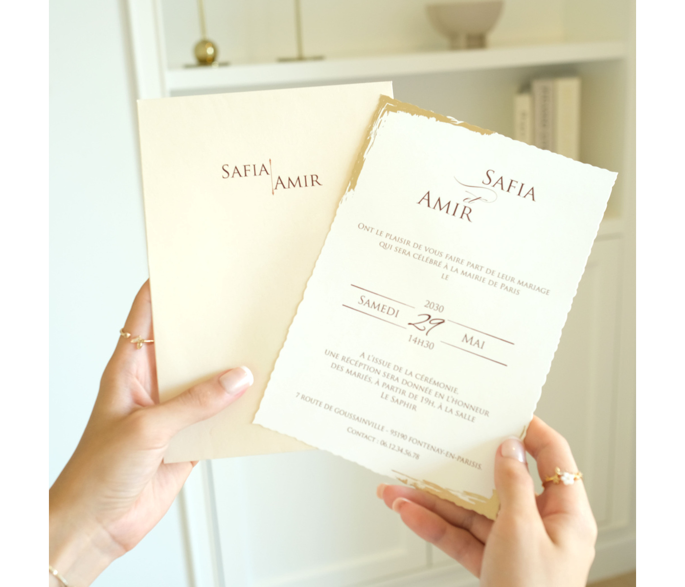 faire part enveloppe printemps