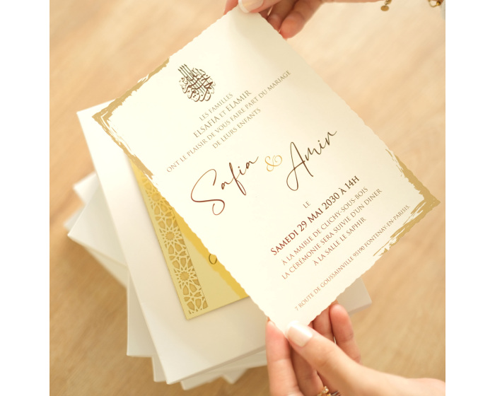 Carte mariage orientale