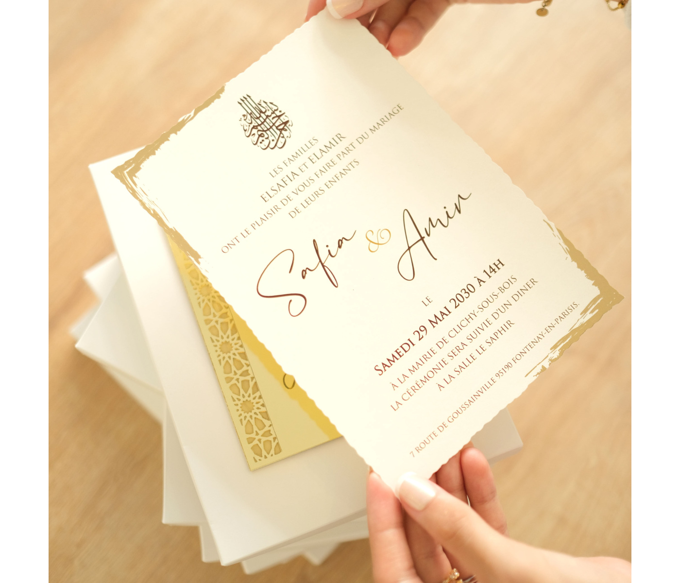 Carte mariage orientale