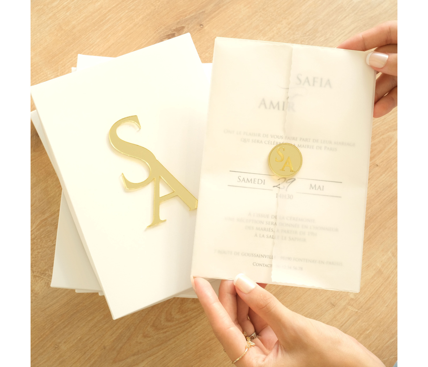 Carte invitation mariage en boite Carte invitation mariage en boite