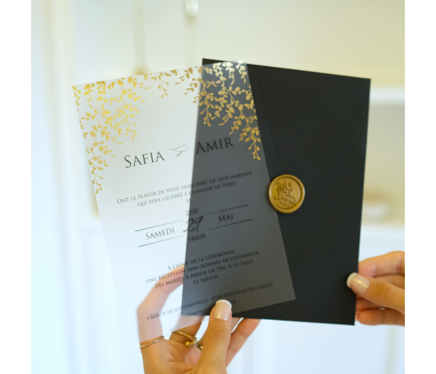 faire part feuilles d'or faire part feuilles d'or