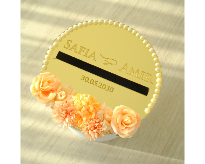 Urne mariage orange