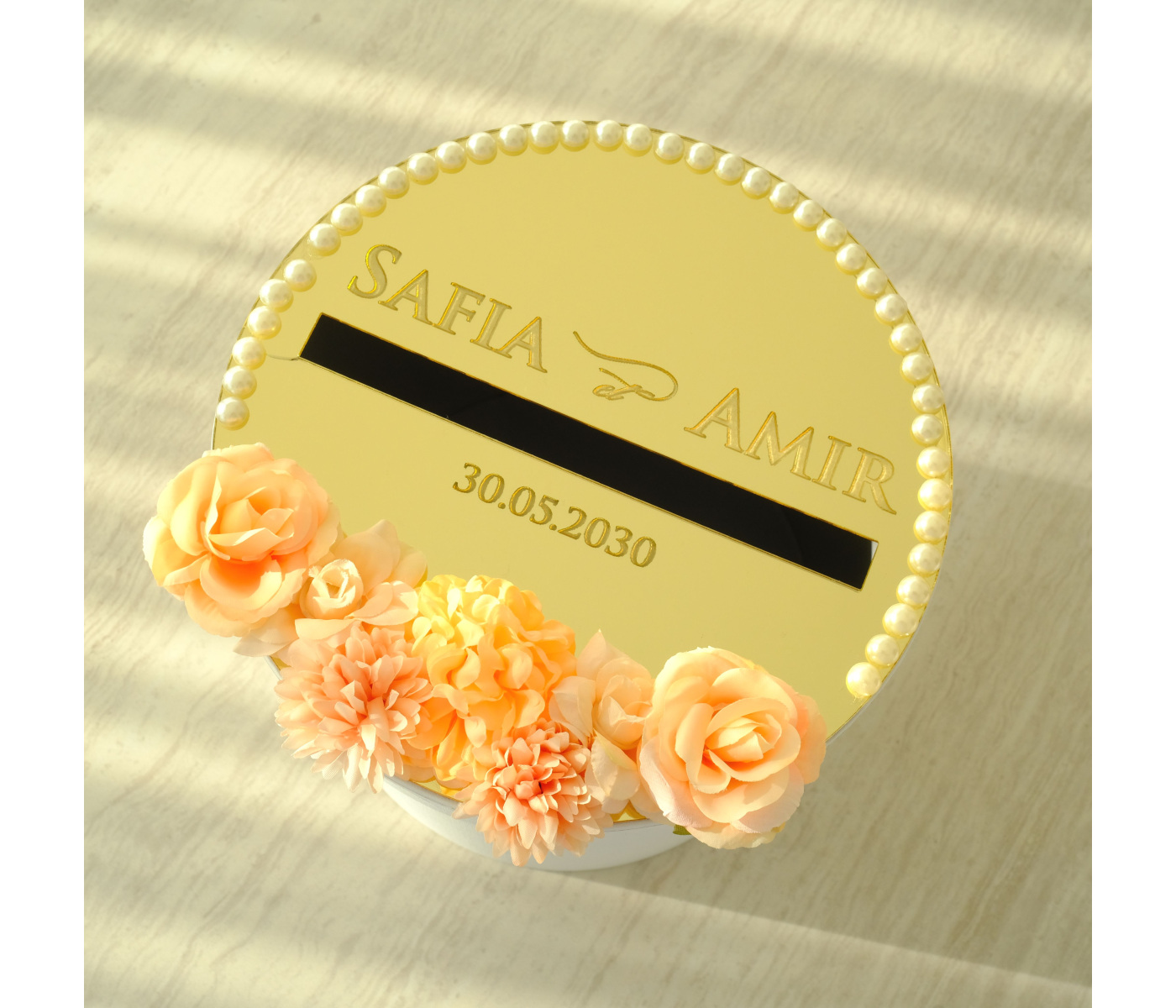 Urne mariage orange