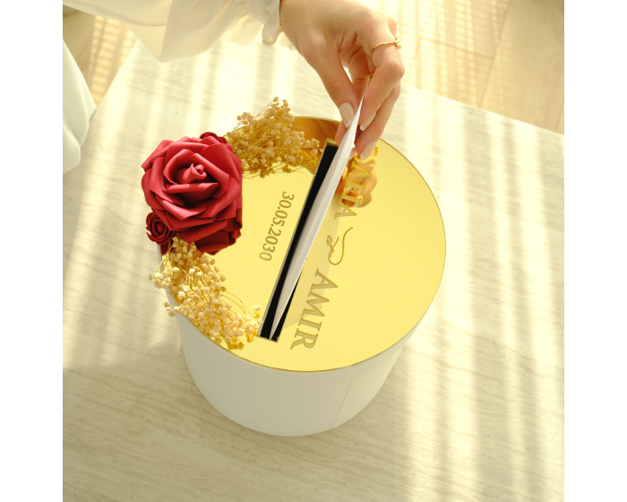 Urne plexiglas mariage