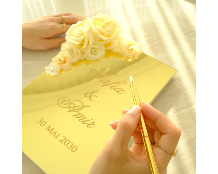 Livre d'or mariage champêtre