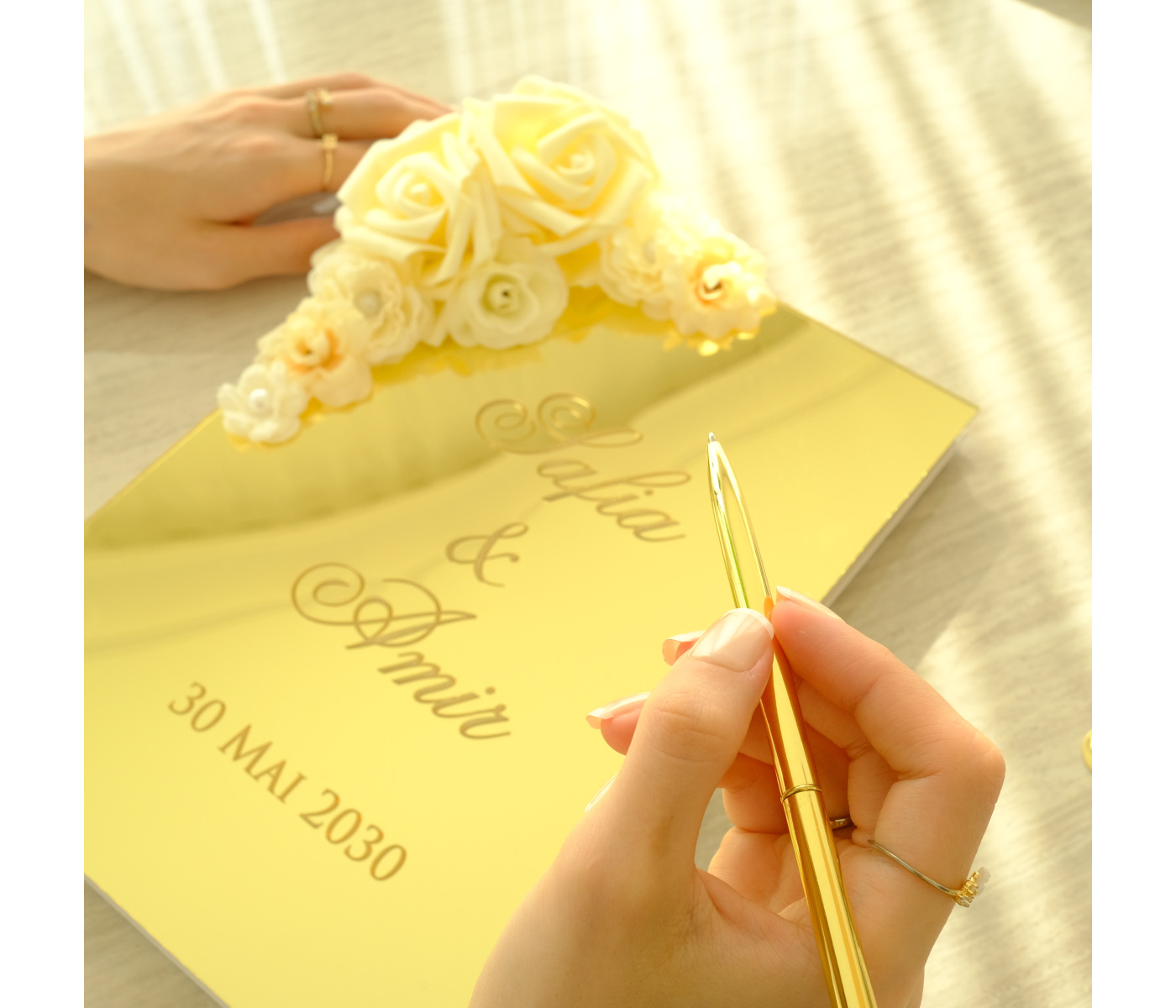 Livre d'or mariage champêtre