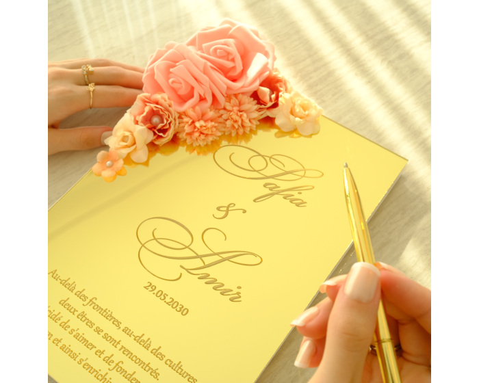 Livre d'or mariage original