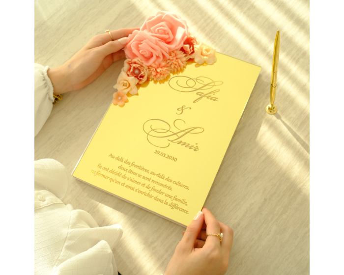 Livre d'or mariage personnalisé