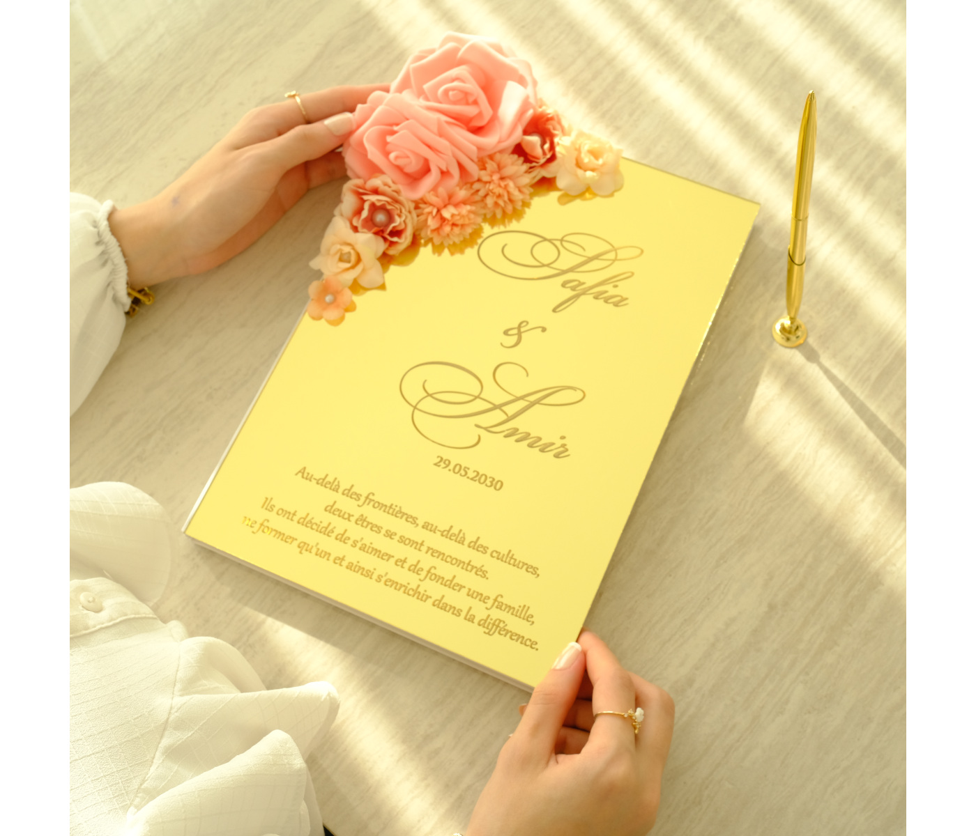 Livre d'or mariage personnalisé