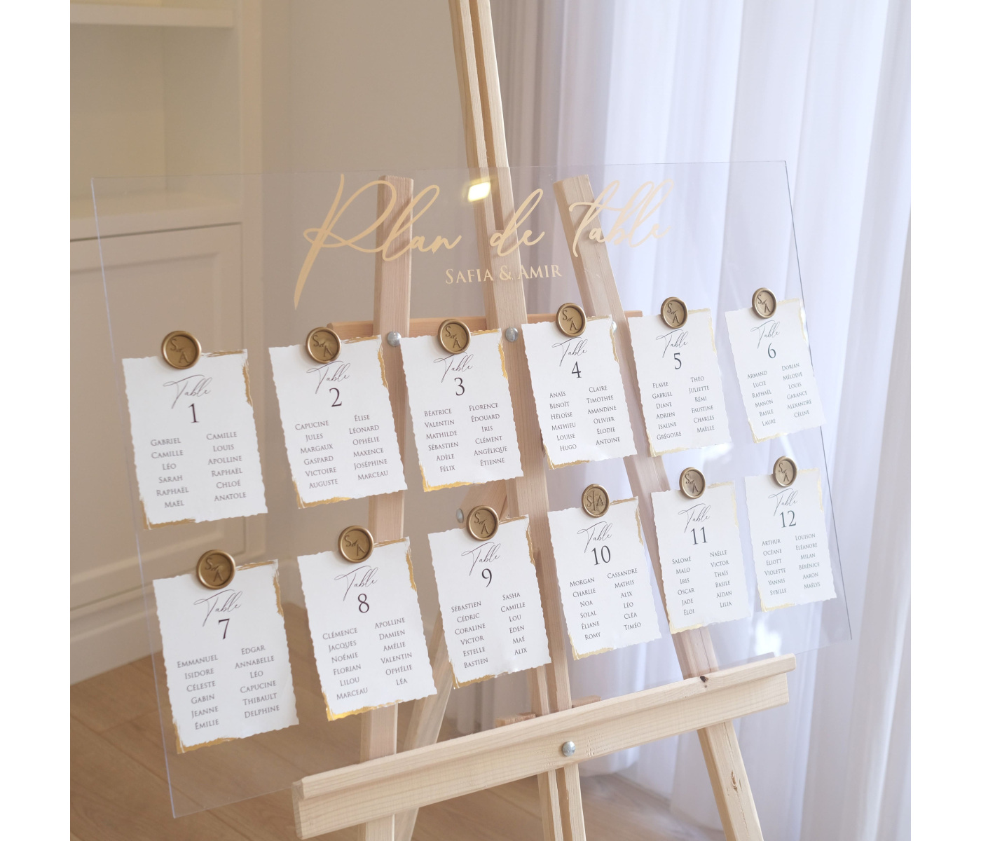 Plan de table mariage nombreux Plan de table mariage nombreux