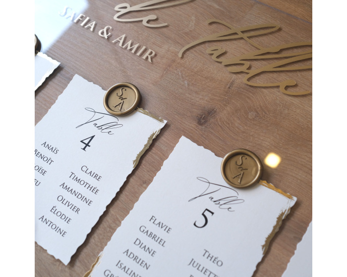 Plan de table mariage