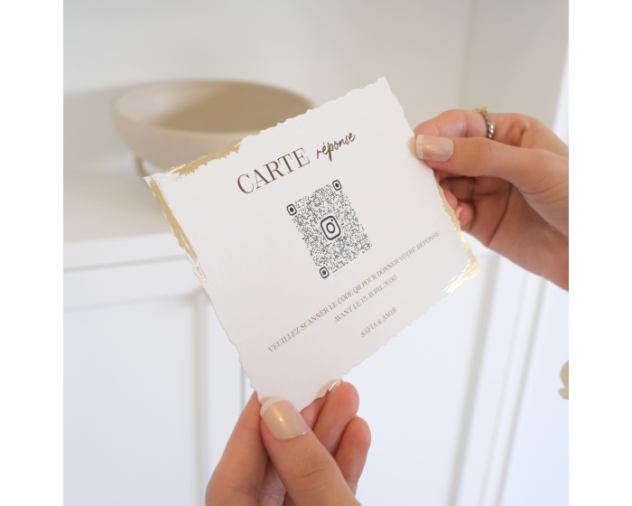 Coupon de réponse qr code