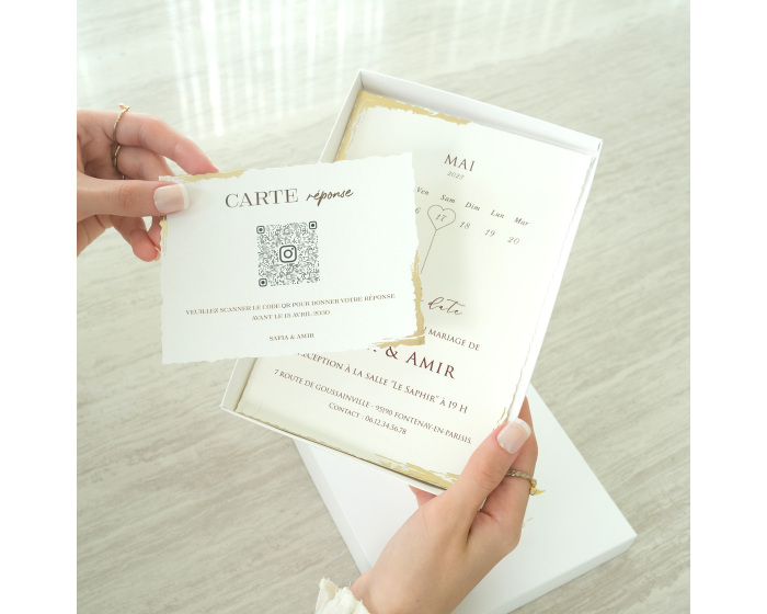 Coupon de réponse qr code