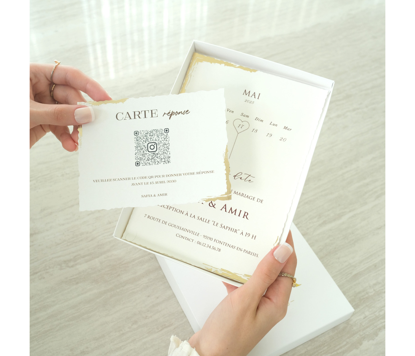 Coupon de réponse qr code