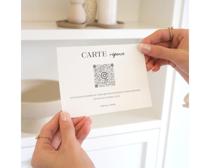 Coupon de réponse qr code