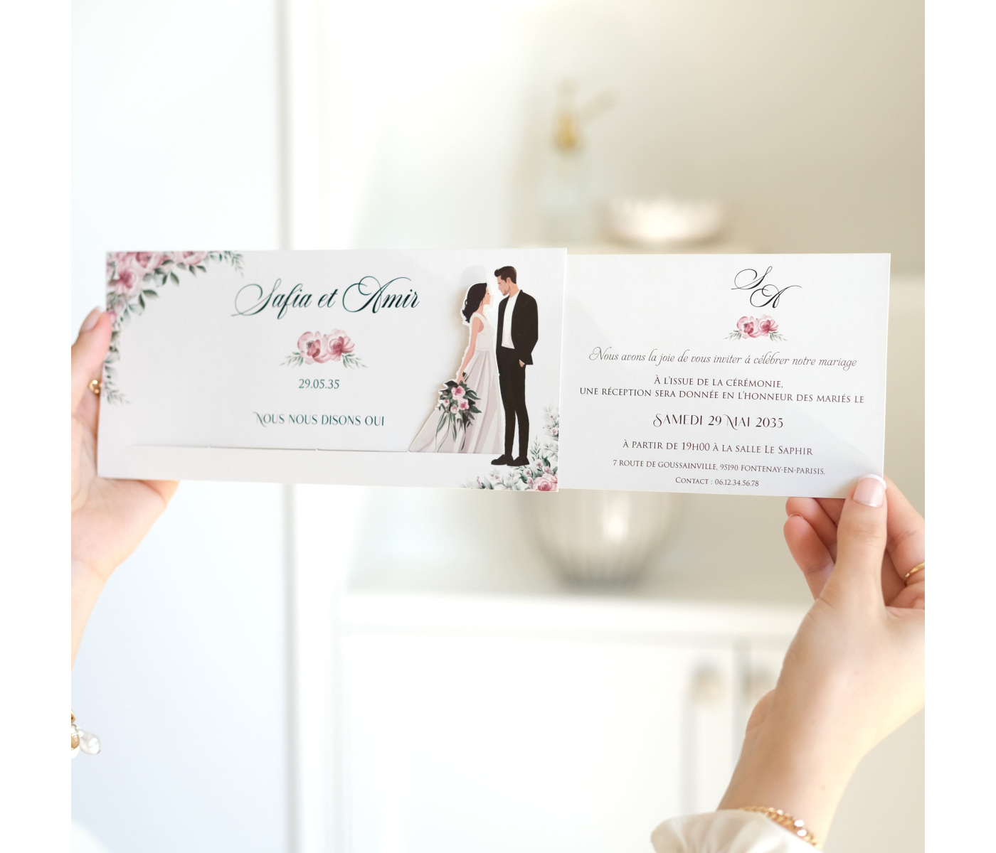 Carte d'invitation originale