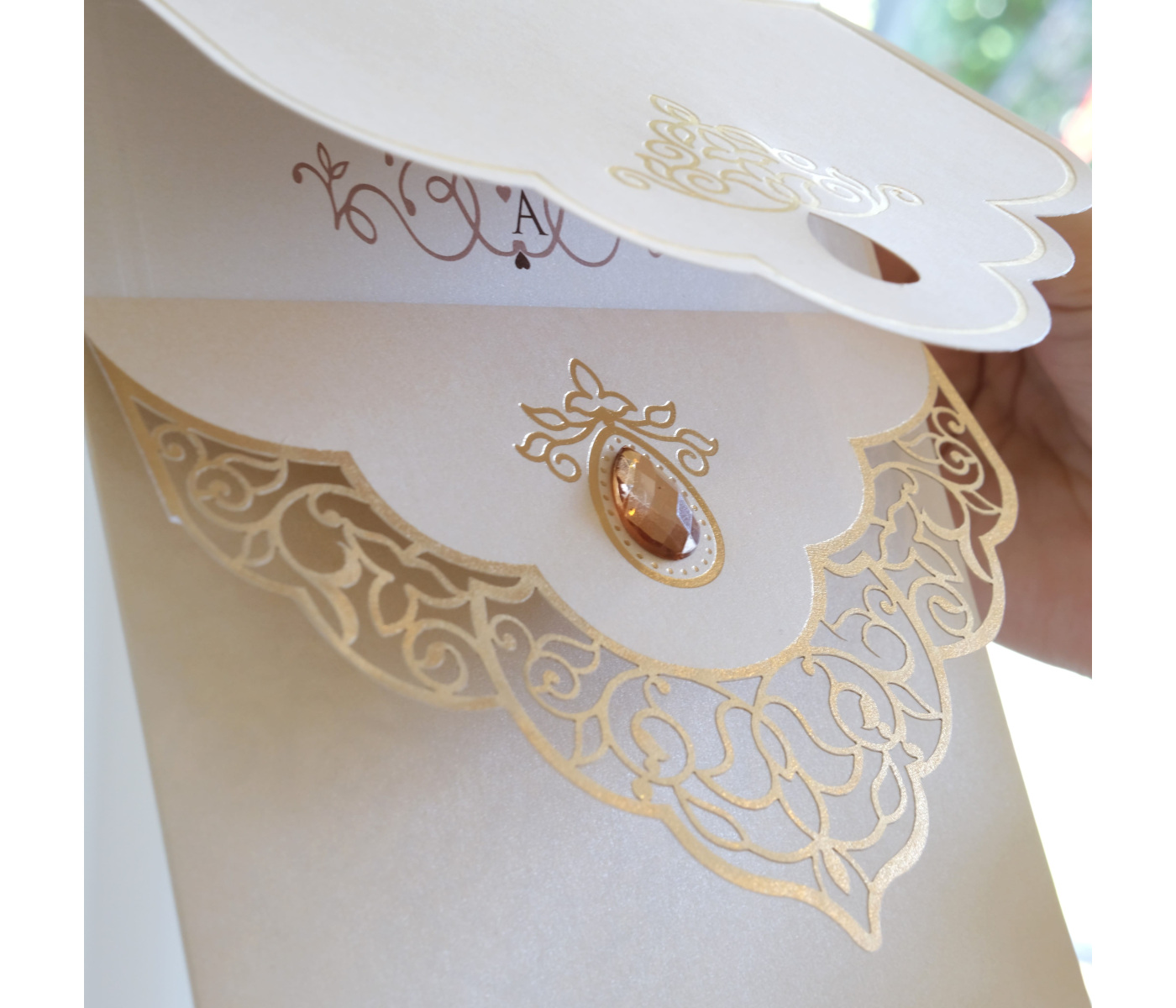 faire part mariage avec perle