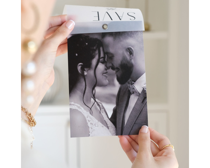 Save the date couple photo