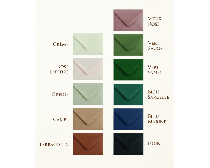 Couleur enveloppe