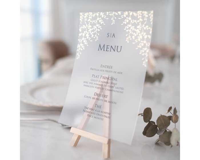 Menu Table Feuille d'Or 2